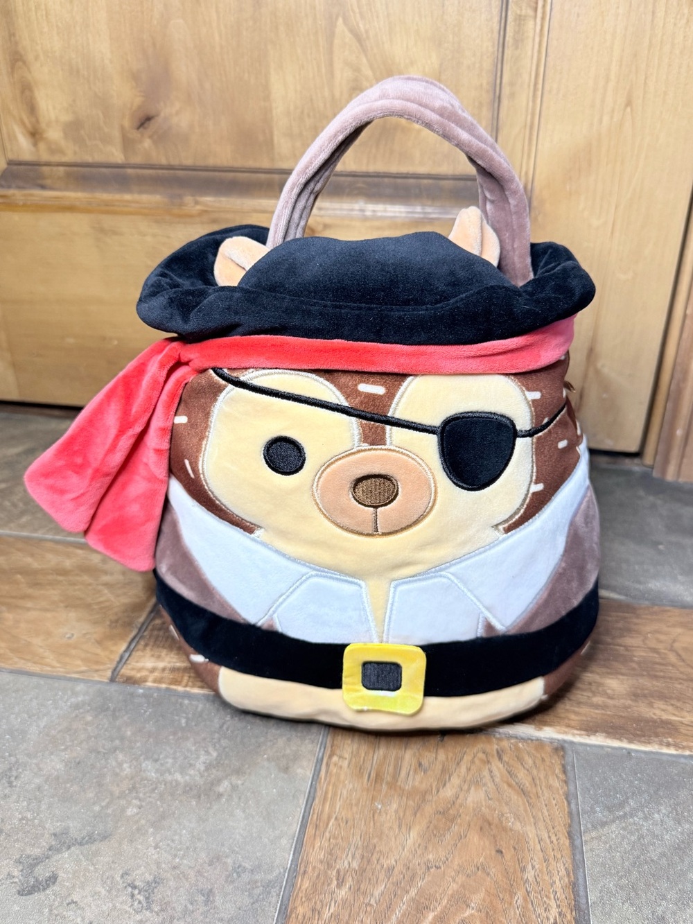 Squishmallows Plush Tote Bag | Soft Stuffed Animal Storage Basket & Carry Bag